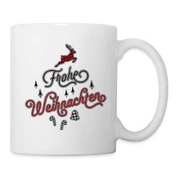 Frohe Weihnachten Ugly Christmas Sweater Geschenk - Tasse - Weiß - Rechts