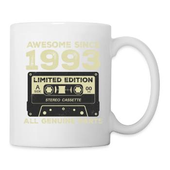 1993 Geburtstag geboren im Jahr 1993 Vintage Retro - Tasse - Weiß - Rechts