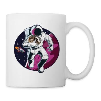 Bitcoin astronaut in space - Mug - white - Right