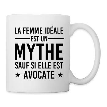 Femme Idéale est Avocate - Cadeau Humour Avocate - Mug blanc - blanc - Droite