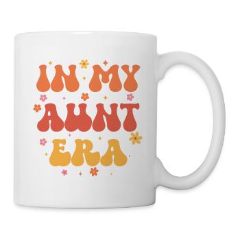 In My Aunt Era Baby Announcement for Aunt Mother's - Mug - white - Right