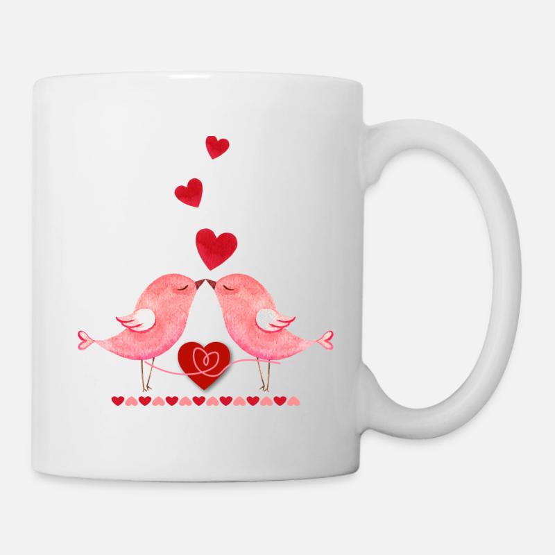 Vogelgezwitscher - Tasse - Weiß