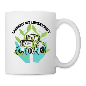 Landwirt mit Leidenschaft - Tasse - Weiß - Rechts