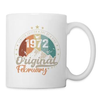Legends Born In February 1972 Gift 52 Years - Mug - white - Right