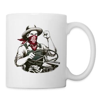 Der unnachgiebige Bauer - Tasse - Weiß - Rechts