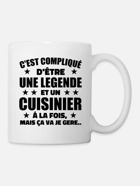 Legend & Cook Cook Geschenkidee - Tasse - Weiß