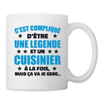 Legend & Cook Cook Geschenkidee - Tasse - Weiß - Rechts