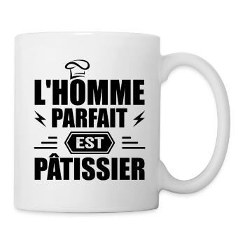 Der perfekte Mann ist Konditor Konditor-Geschenk - Tasse - Weiß - Rechts