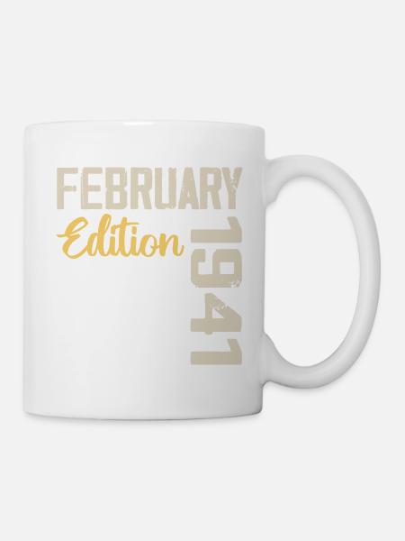 Februar 1941 Geburtstag Februar 1941 Retro - Tasse - Weiß