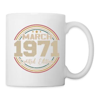 Awesome seit März 1934 Geburtstag 1934 Geschenk - Tasse - Weiß - Rechts