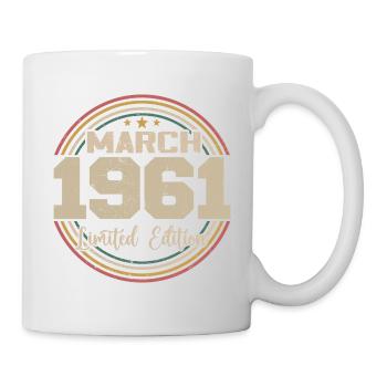 Awesome Since March 1961 Birthday 1961 Gift - Mug - white - Right