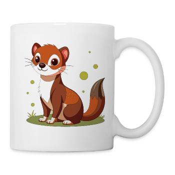 A cute little stoat - Mug - white - Right