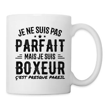 Pas Parfait Mais Boxeur - Mug blanc - blanc - Droite