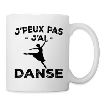 I Can't I Dance - Geschenk für Frauen - Tasse - Weiß - Rechts