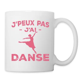 I Can't I Dance - Geschenk für Frauen - Tasse - Weiß - Rechts