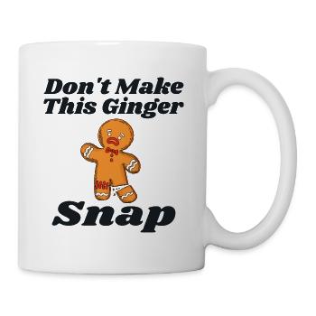 Machen Sie dieses rothaarige Geschenk mit Ingwer-Schnappschuss nicht zu Weihnachten - Tasse - Weiß - Rechts