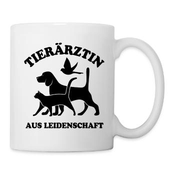 Tierärztin aus Leidenschaft - Tasse - Weiß - Rechts