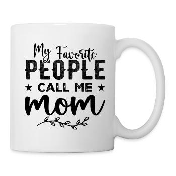 My Favorite People Call Me Mom Mother's Day - Mug blanc - blanc - Droite