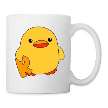 Rente Ente R Ente Rentner Rentnerin Rente Geschenk - Tasse - Weiß - Rechts