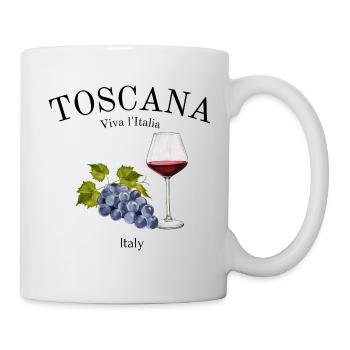 Toscane - Italie - Vacances - Vin - Région viticole - Mug blanc - blanc - Droite