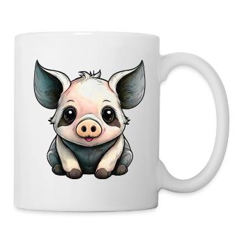 Petit Cochon Sauvage - Mug blanc - blanc - Droite