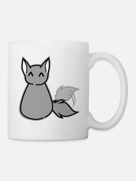 Happy Wolf - Mug - white