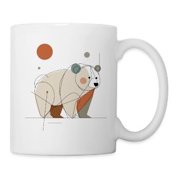 Geometric Bear - Mug - white - Right