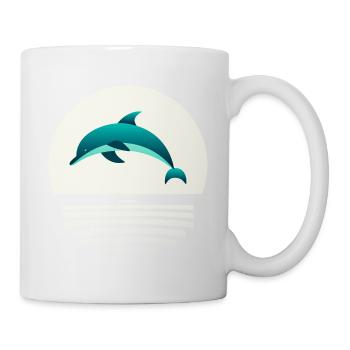 Dolphin in the jump - Mug - white - Right