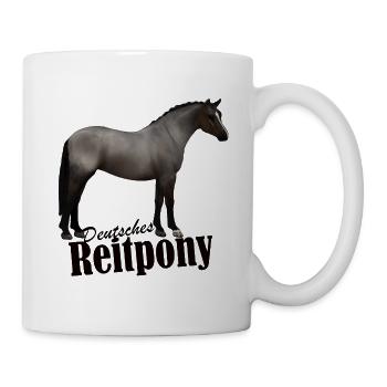 Deutsches Reitpony Roan Schimmel - Tasse - Weiß - Rechts