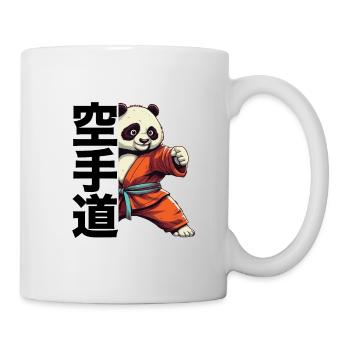 Karate Panda Sommerspass - Tasse - Weiß - Rechts
