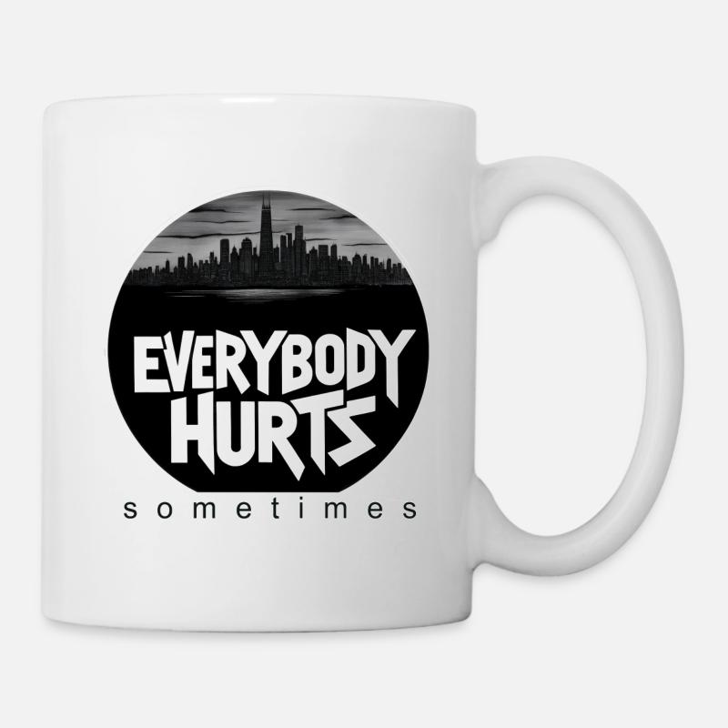 manchmal tut es jedem weh - Tasse - Weiß