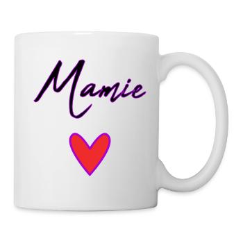 MAMIE. MAMAN. GRAND-MERE. FÊTE DES MÈRES - Mug blanc - blanc - Droite