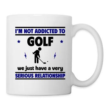 I'm not addicted to golf - Mug - white - Right