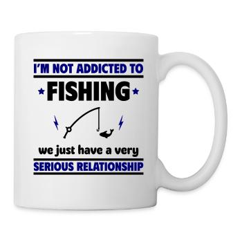 I'm not addicted to fishing - Mug - white - Right