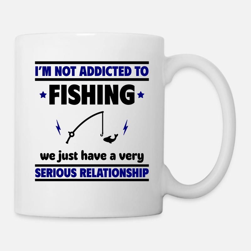 Je ne suis pas accro à la pêche - Mug blanc - blanc