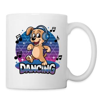 Dancing dog - Mug - white - Right