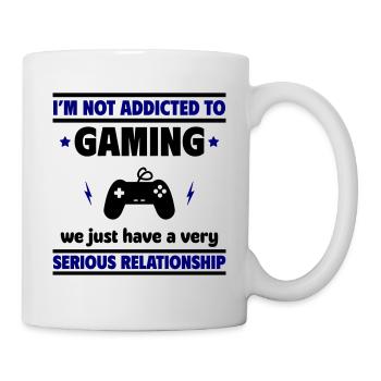 Je ne suis pas accro aux jeux - Mug blanc - blanc - Droite