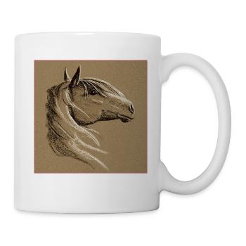 Horse Drawing - Mug - white - Right