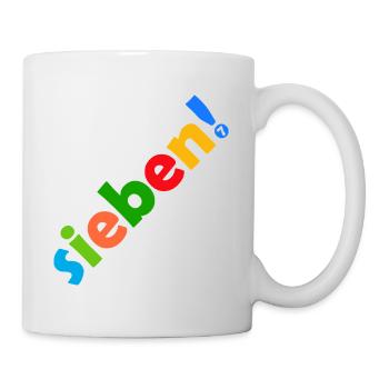 SIEBEN 7 JAHRE 7. GEBURTSTAG - Tasse - Weiß - Rechts