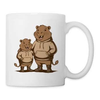 Capybara Couple Capybara - Two Cool Capybaras - Mug - white - Right