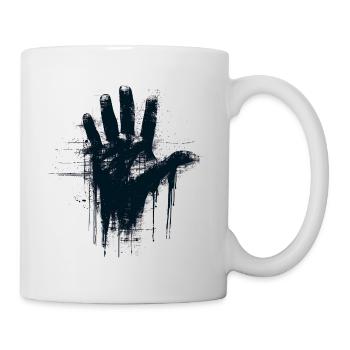 Hand with splash effect - Mug - white - Right