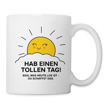 Good mood and lonnenschein - Mug - white - Right