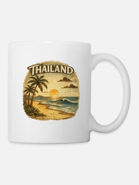 Thailand Tropical Sunset - Tasse - Weiß