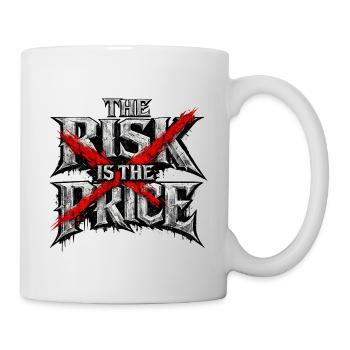 Cross Risk: Rebellious Red X - Tasse - Weiß - Rechts