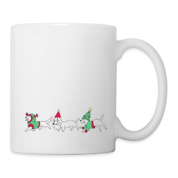 woofy noël - Mug blanc - blanc - Droite