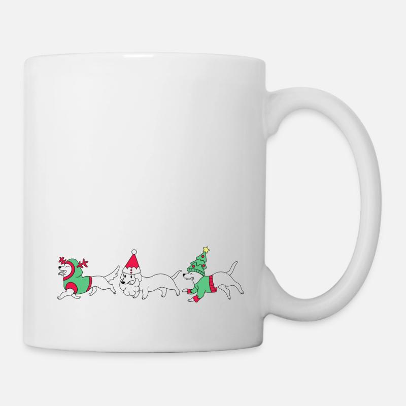 woofy Weihnachten - Tasse - Weiß