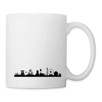 Skyline Auf Kohle geboren - Tasse - Weiß - Rechts
