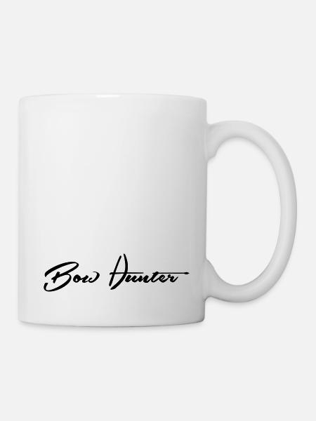 Bowhunter Schriftzug - Tasse - Weiß