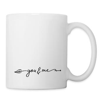 YOU & ME meilleur amie Amis Rengaine cadeau - Mug blanc - blanc - Droite