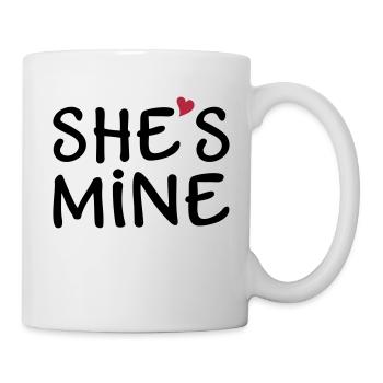 She's Mine * I love you u my girlfriend wife - Mug - white - Right